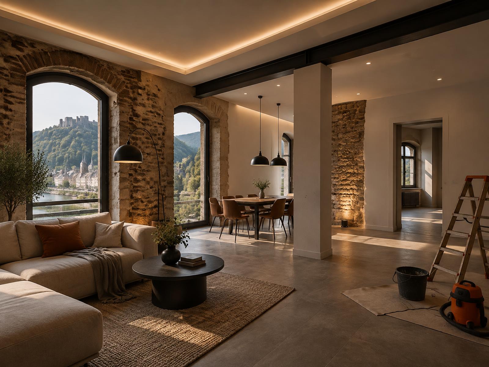 Modern renovierter Wohnraum im Ahrtal